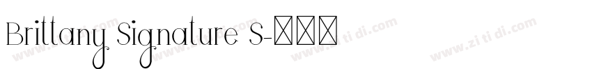 Brittany Signature S字体转换